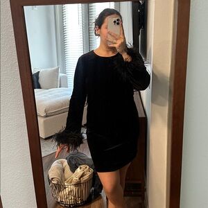 Karl Lagerfeld Velour Dress